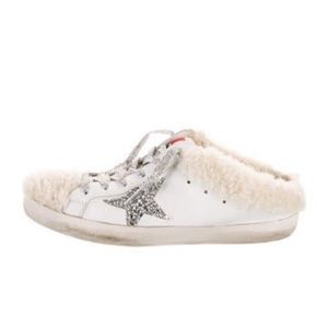 GOLDEN GOOSE Super-Star Sabot Genuine Shearling Sneaker 38